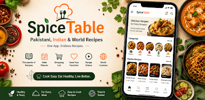 SpiceTable – Recipe & Food App